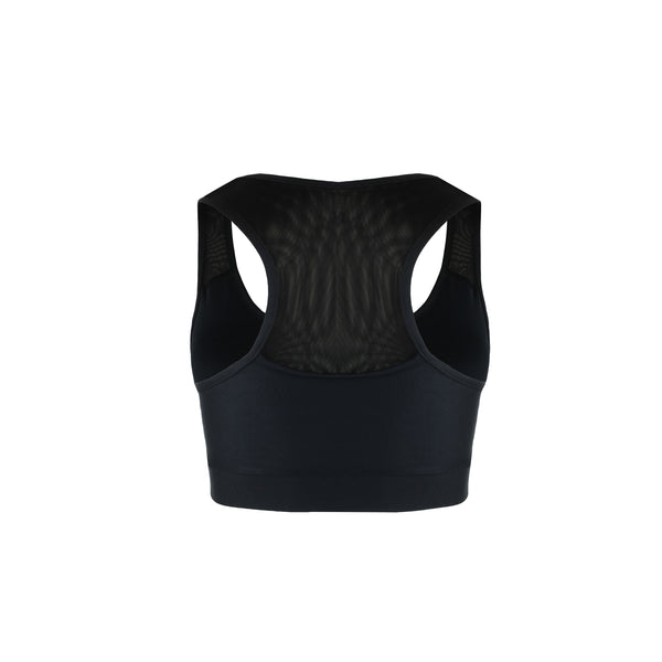 [TOP : HTU100] HOTWORX MESH RACER BACK CROP BRA / BLACK