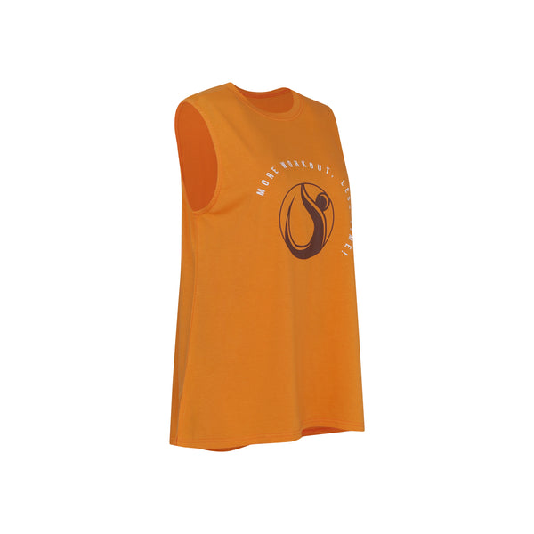 [TOP : HL010] HOTWORX SLEEVELESS COVER-UP / YELLOW ORANGE