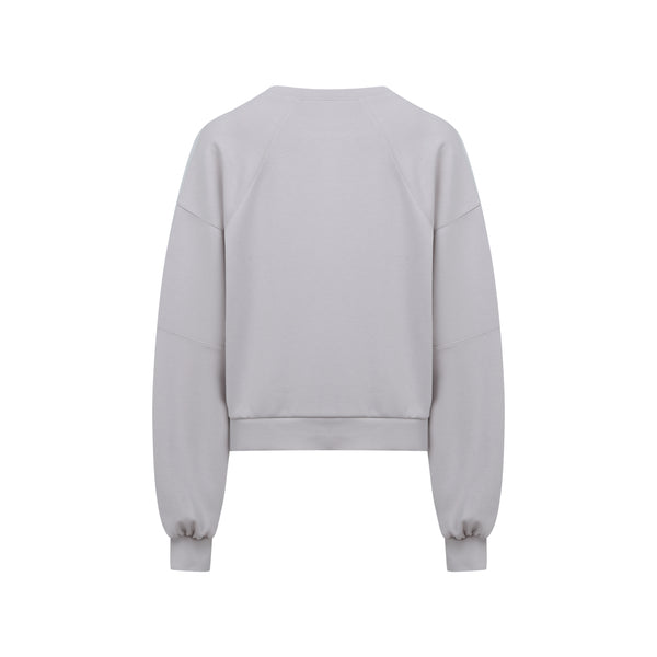 [TOP : HL015] HOTWORX SOFTY CROSS SWEATSHIRT / BEIGE