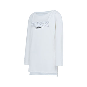 [TOP : HL018] HOTWORX AERO LONG SLEEVE T-SHIRTS / WHITE