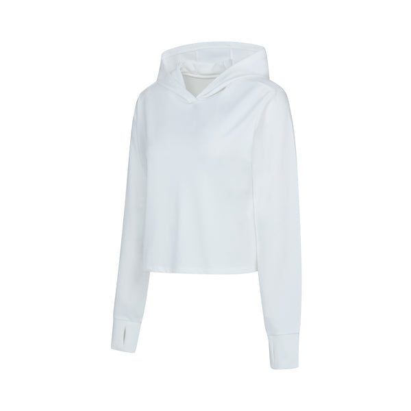 [TOP : HL017] HOTWORX BACK CROSS AERO HOODY / WHITE