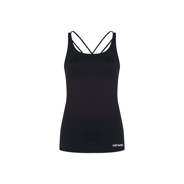 [TOP : HTK020] HOTWORX STRAP ACTIVE TANK TOP / BLACK