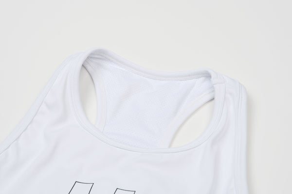 [TOP : HTK014] HOTWORX RACER BACK TANK TOP / WHITE