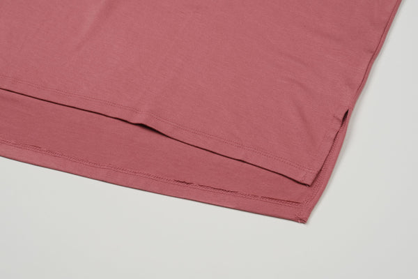 [TOP : HL014] HOTWORX PINTUCK HALF SLEEVE T-SHIRTS / DRY ROSE