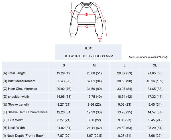 [TOP : HL015] HOTWORX SOFTY CROSS SWEATSHIRT / DOWN PINK