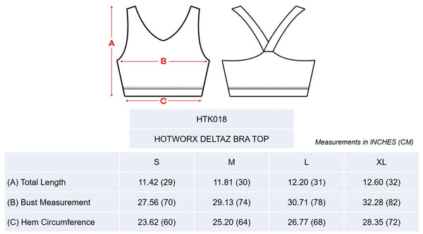 [TOP : HTK018] HOTWORX DELTAZ BRA TOP / MOCHA