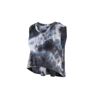 [TOP : HTU2007] HOTWORX TIE DYE SLEEVELESS COVER-UP / CHARCOAL