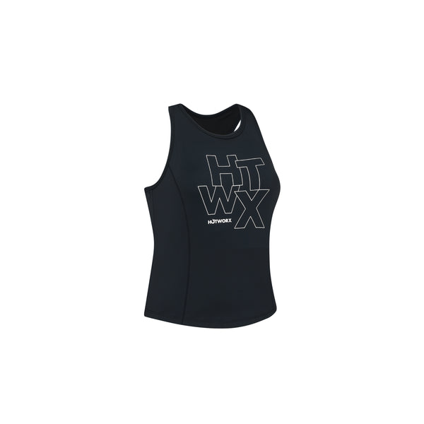 [TOP : HTK014] HOTWORX RACER BACK TANK TOP / BLACK