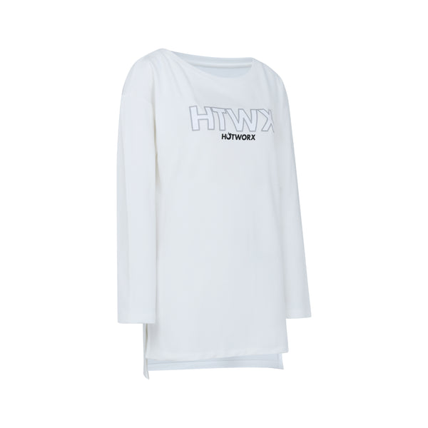 [TOP : HL018] HOTWORX AERO LONG SLEEVE T-SHIRTS / WHITE